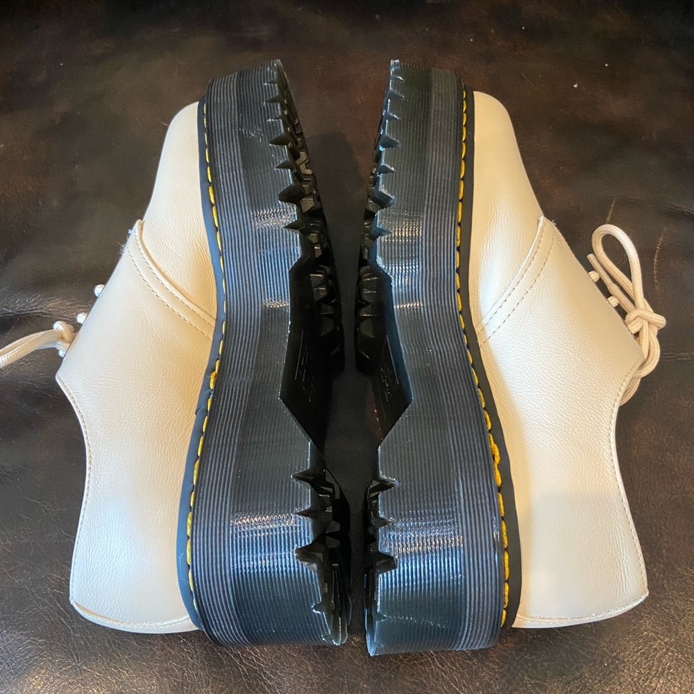 Dr. Martens Cream Platform Shoes - Picture 6 of 11